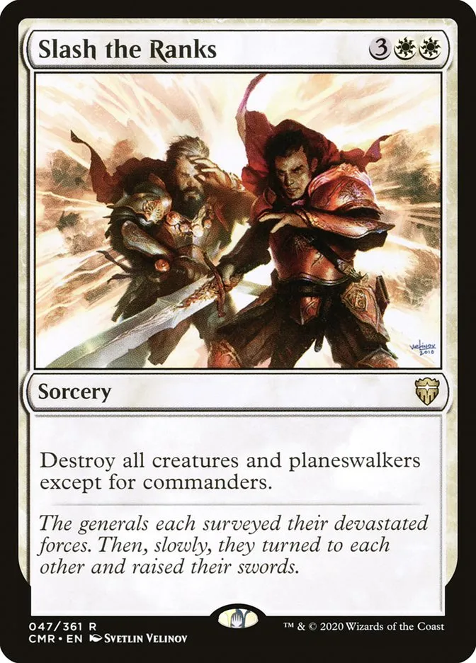 2020 Commander Legends Slash the Ranks [Foil] rare #47 rare card image