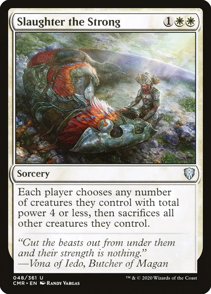 2020 Commander Legends Slaughter the Strong uncommon #48 uncommon card image
