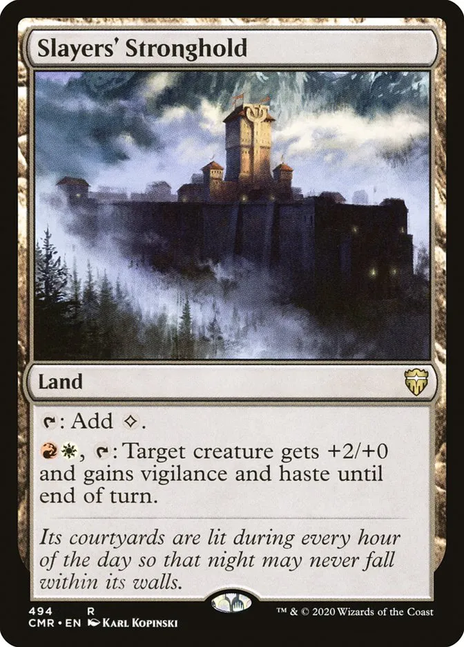 2020 Commander Legends Slayers' Stronghold rare #494 rare card image