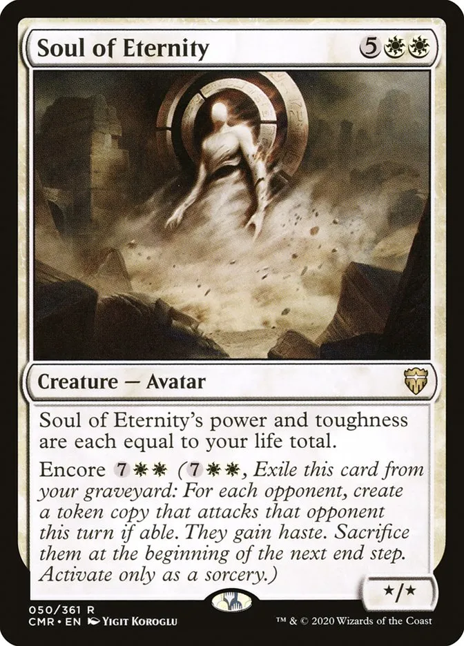 2020 Commander Legends Soul of Eternity [Foil] rare #50 rare card image