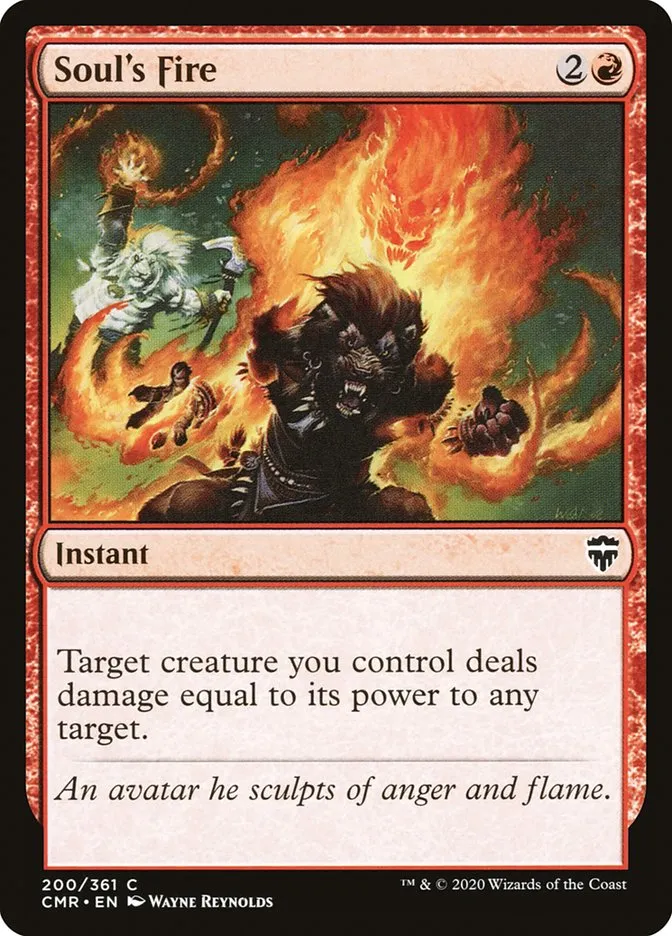 2020 Commander Legends Soul's Fire common #200 common card image