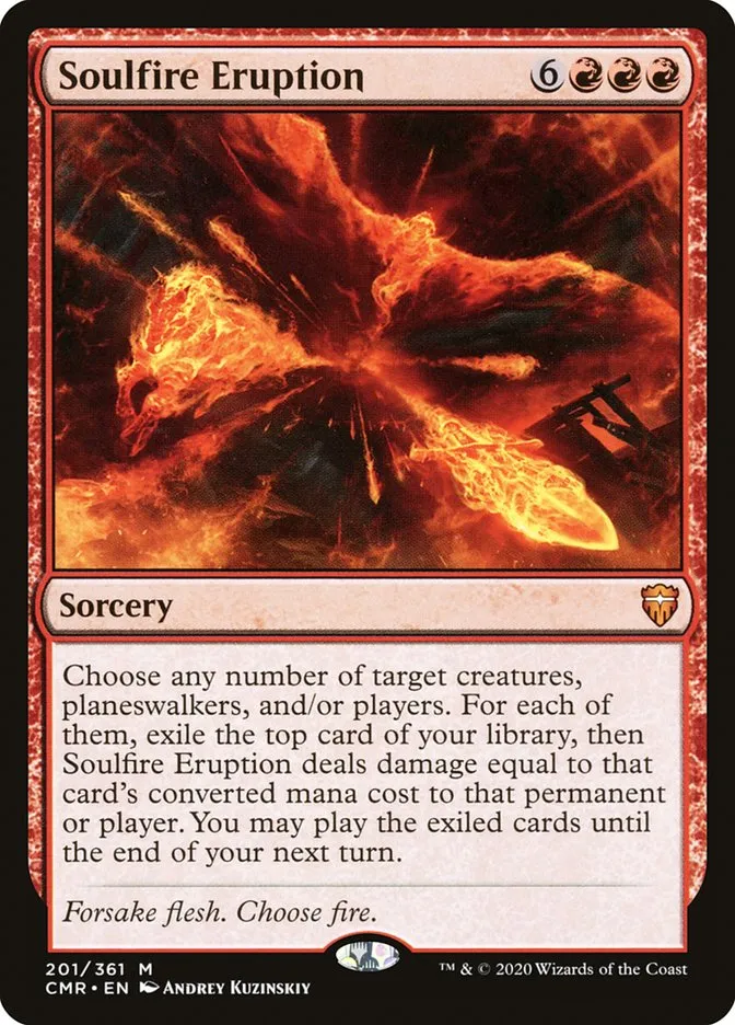 2020 Commander Legends Soulfire Eruption mythic #201 mythic card image