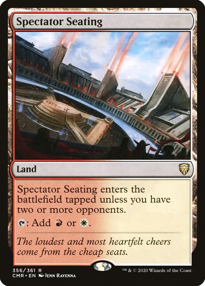2020 Commander Legends Spectator Seating rare #356 rare card image