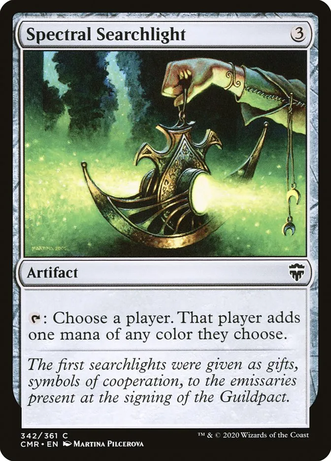 2020 Commander Legends Spectral Searchlight [Foil] common #342 common card image
