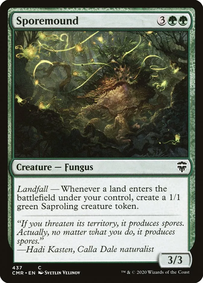 2020 Commander Legends Sporemound common #437 common card image
