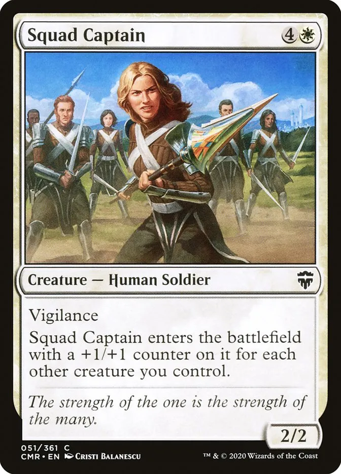 2020 Commander Legends Squad Captain common #51 common card image