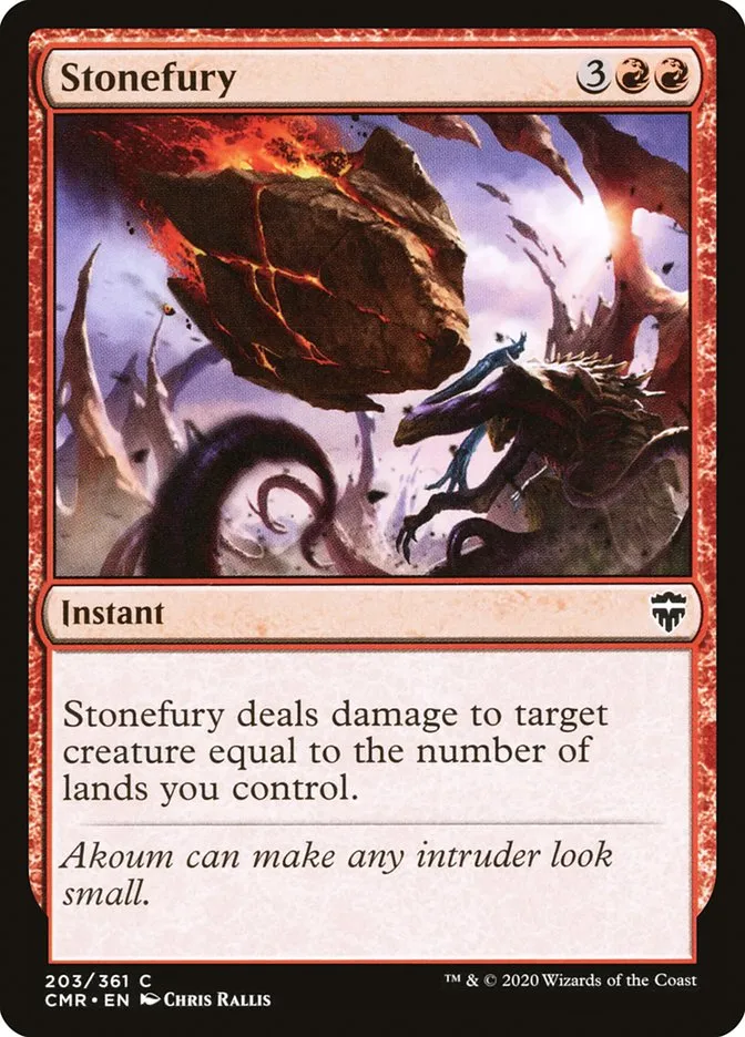 2020 Commander Legends Stonefury common #203 common card image