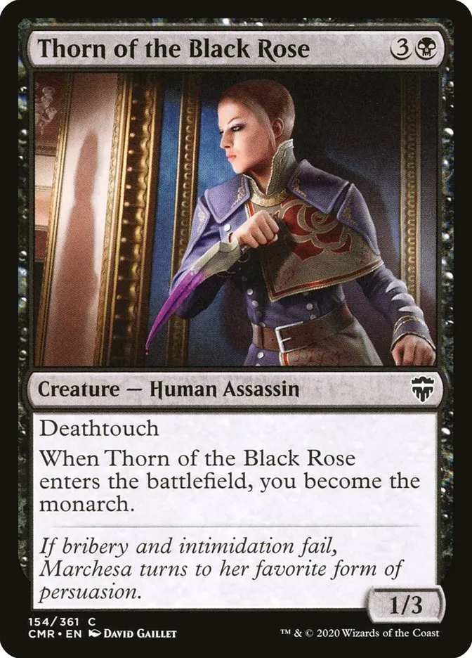 2020 Commander Legends Thorn of the Black Rose #154 common card image