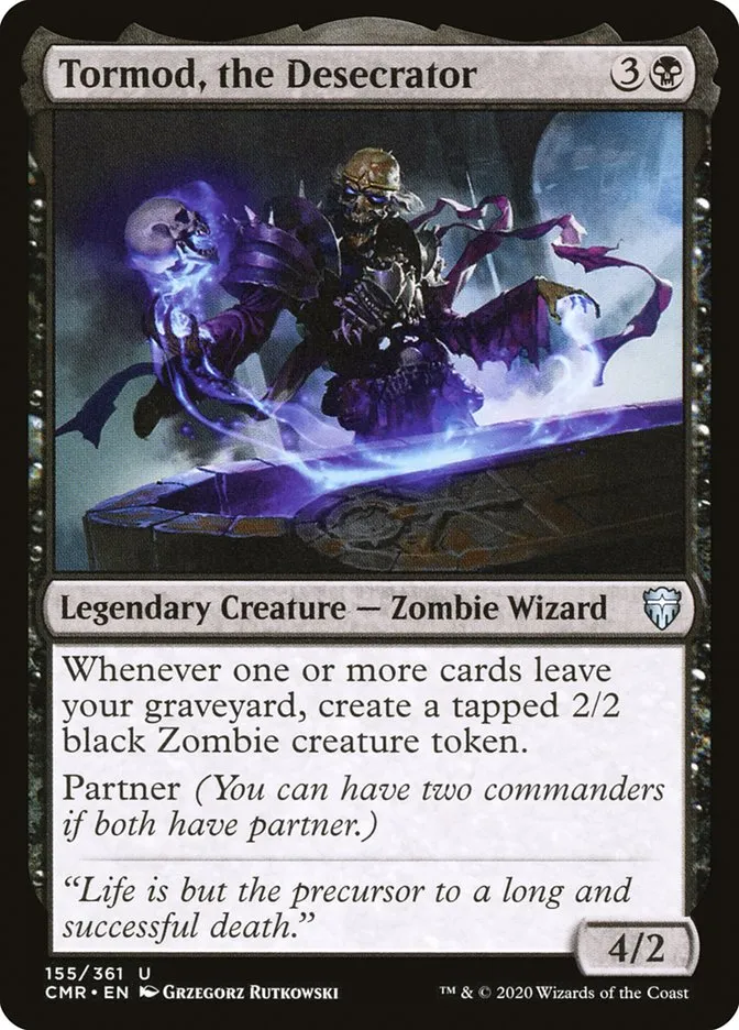 2020 Commander Legends Tormod, the Desecrator #155 uncommon card image