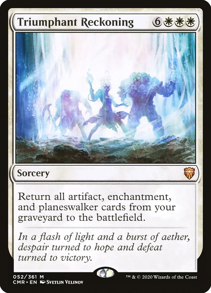 2020 Commander Legends Triumphant Reckoning [Foil] mythic #52 mythic card image