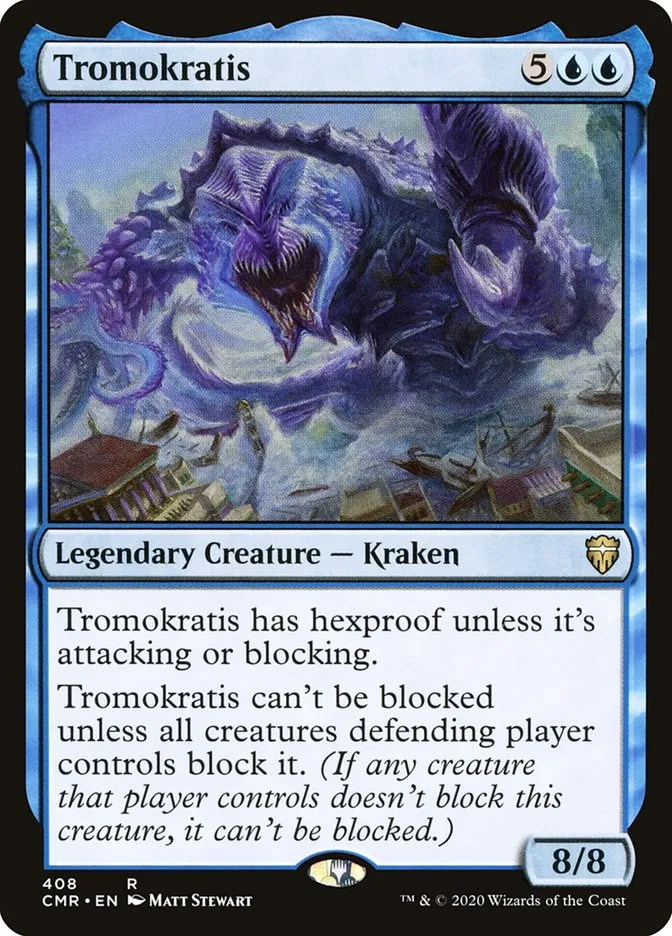 2020 Commander Legends Tromokratis #408 rare card image