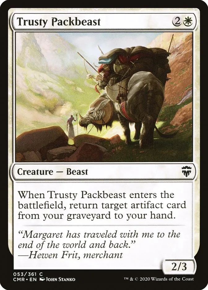 2020 Commander Legends Trusty Packbeast common #53 common card image