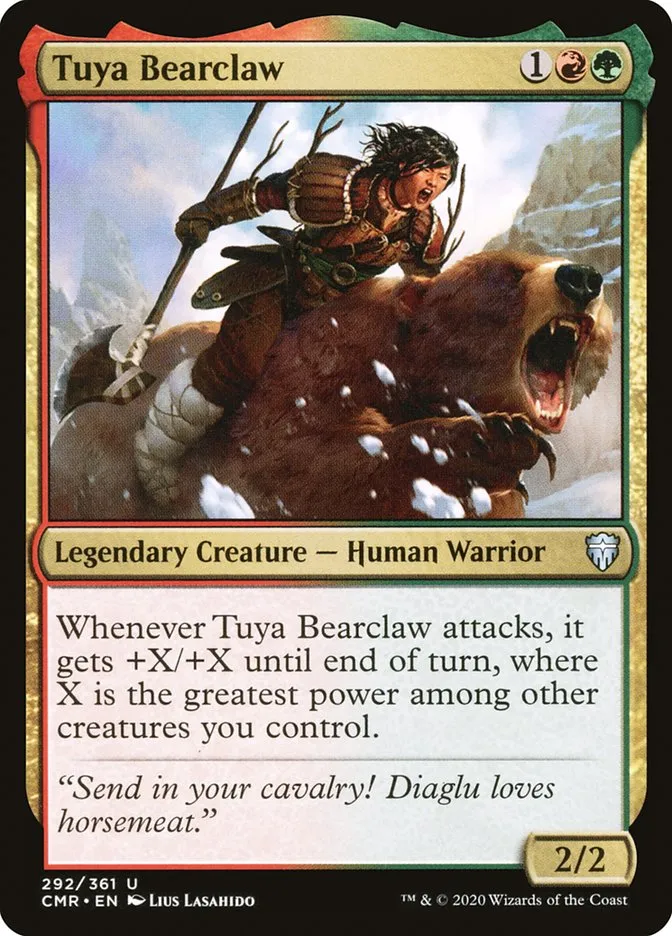 2020 Commander Legends Tuya Bearclaw uncommon #292 uncommon card image