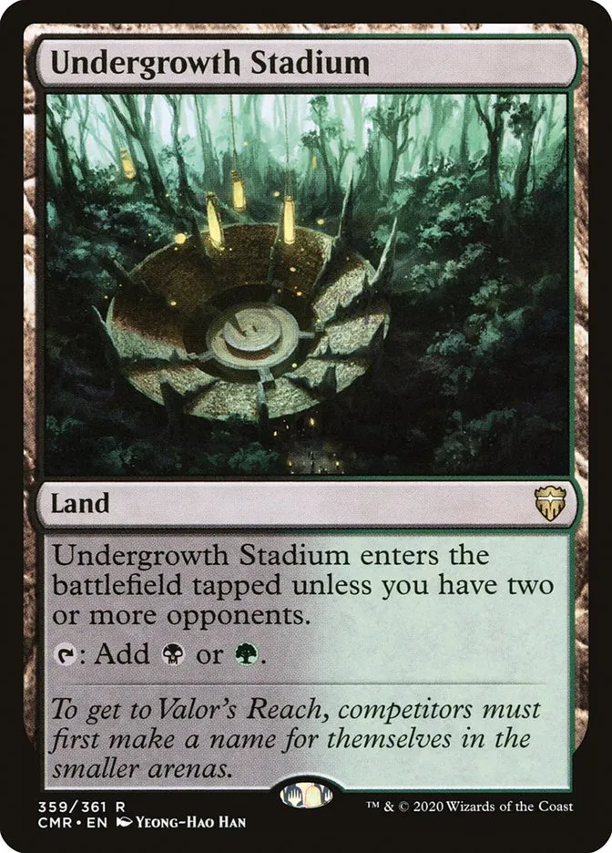 2020 Commander Legends Undergrowth Stadium #359 rare card image