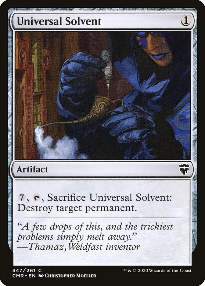 2020 Commander Legends Universal Solvent common #347 common card image