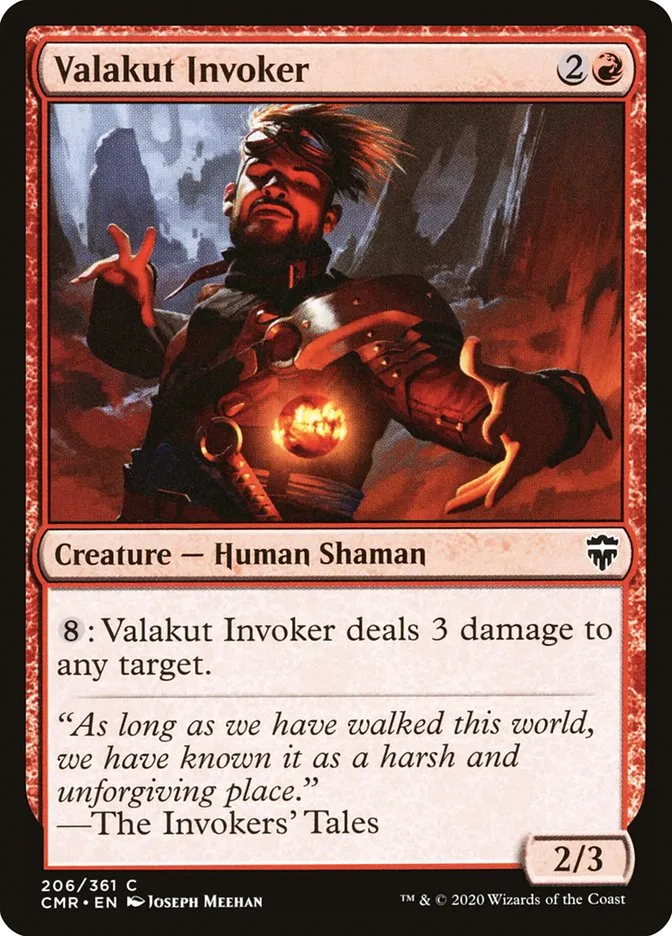 2020 Commander Legends Valakut Invoker #206 common card image
