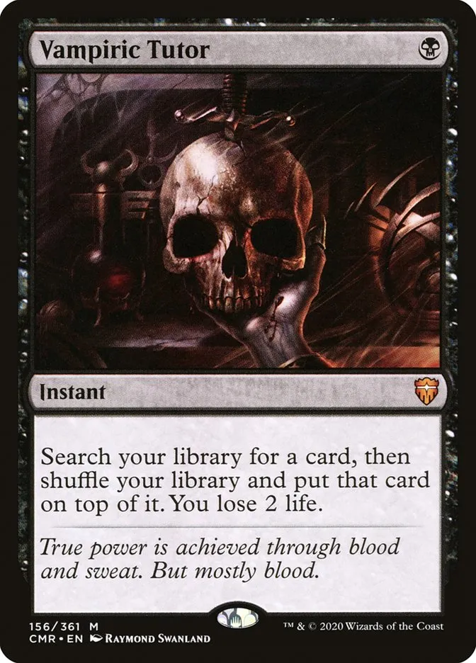 2020 Commander Legends Vampiric Tutor mythic #156 mythic card image