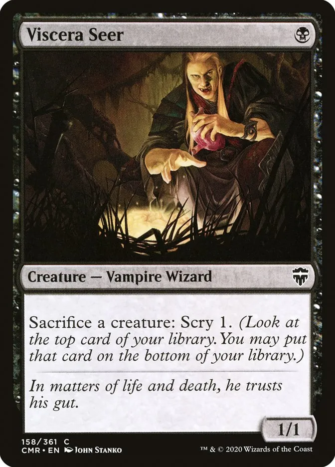 2020 Commander Legends Viscera Seer common #158 common card image