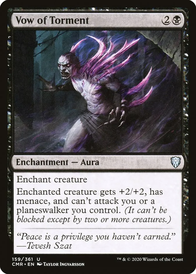 2020 Commander Legends Vow of Torment #159 uncommon card image