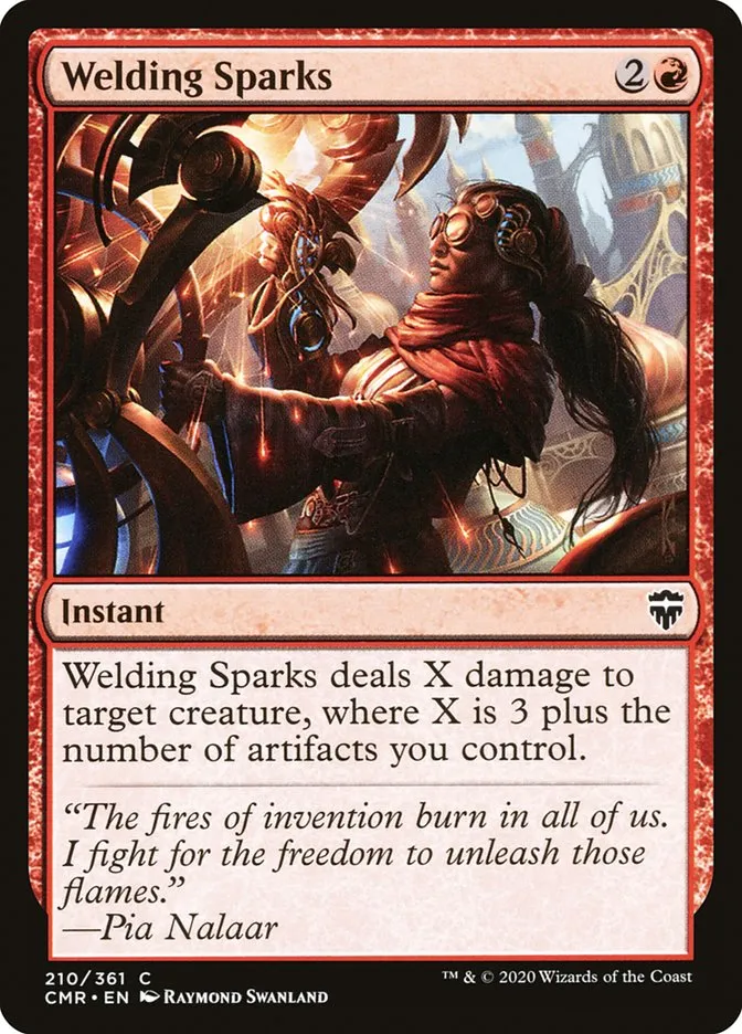 2020 Commander Legends Welding Sparks common #210 common card image