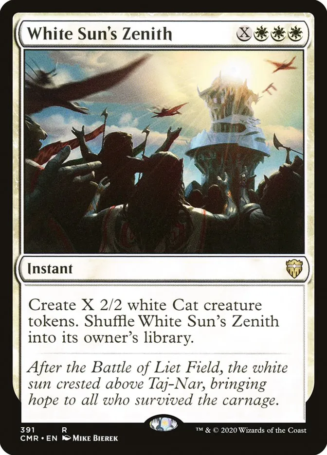 2020 Commander Legends White Sun's Zenith #391 rare card image