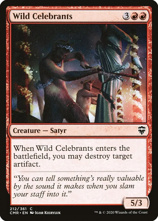 2020 Commander Legends Wild Celebrants #212 common card image