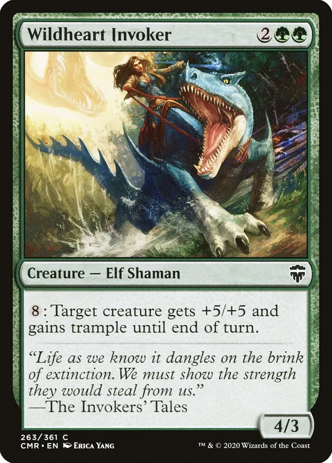 2020 Commander Legends Wildheart Invoker #263 common card image