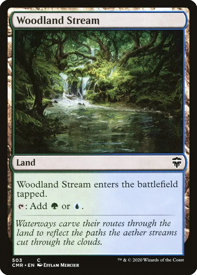 2020 Commander Legends Woodland Stream common #503 common card image