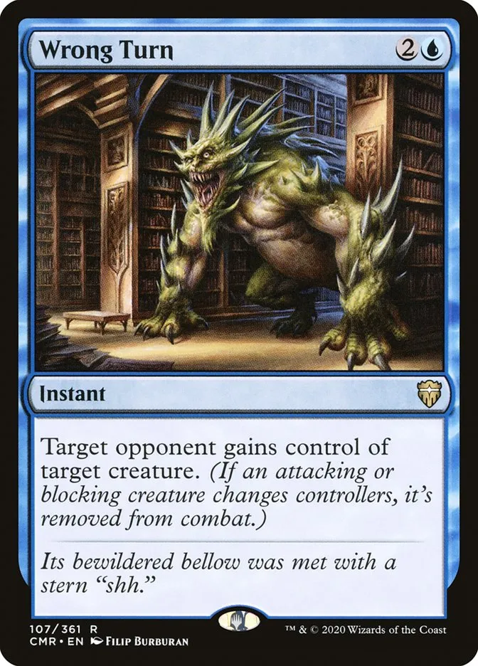 2020 Commander Legends Wrong Turn #107 rare card image