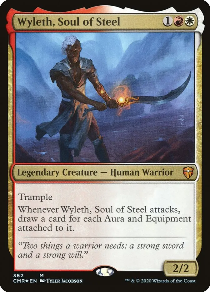 2020 Commander Legends Wyleth, Soul of Steel mythic #362 mythic card image