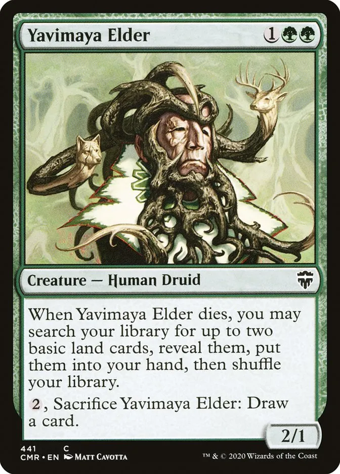 2020 Commander Legends Yavimaya Elder common #441 common card image