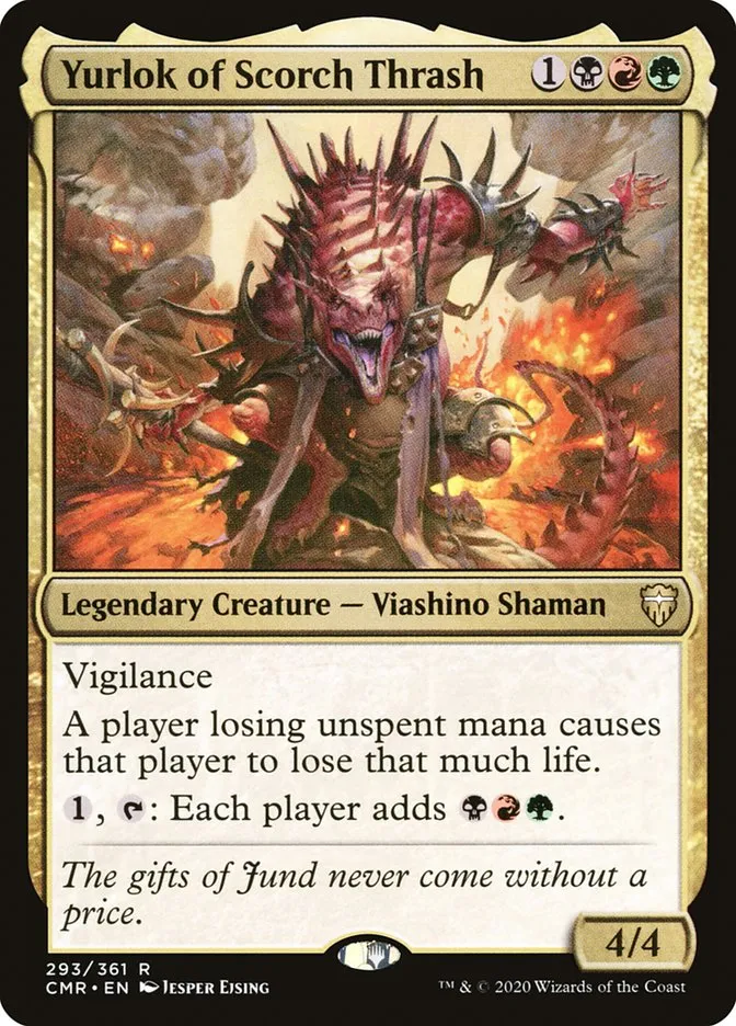 2020 Commander Legends Yurlok of Scorch Thrash #293 rare card image