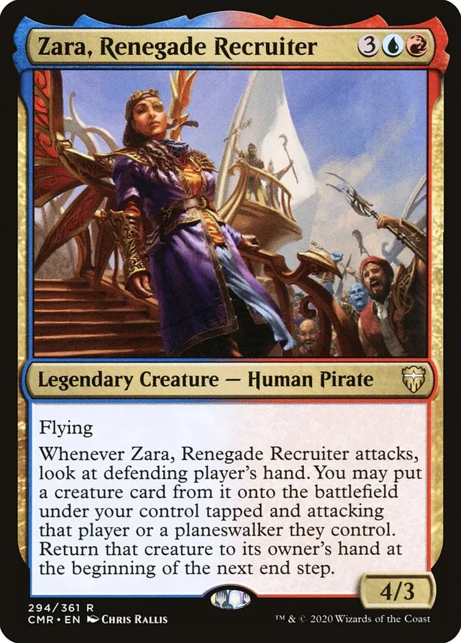 2020 Commander Legends Zara, Renegade Recruiter #294 rare card image