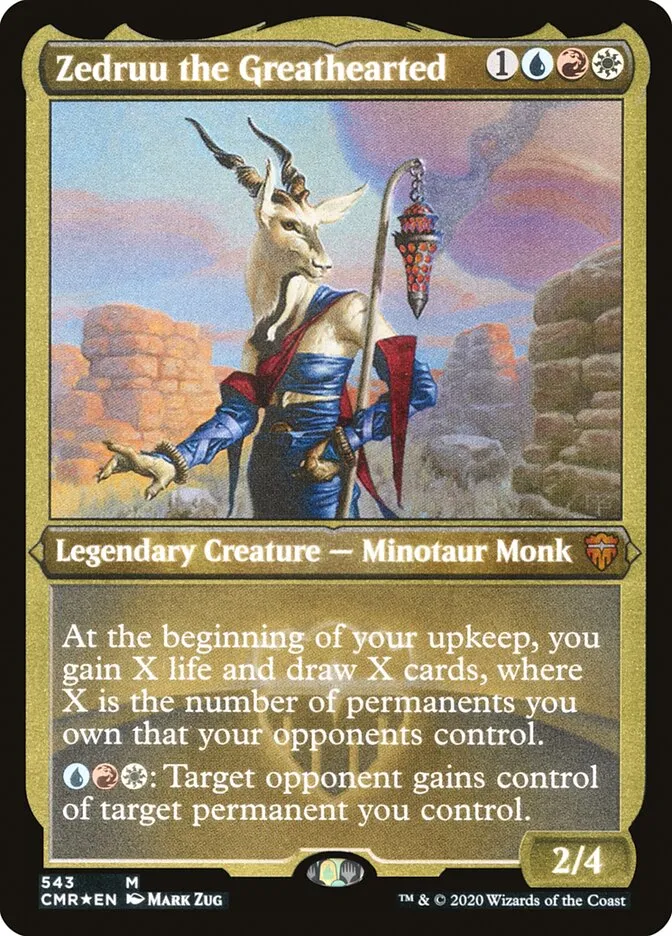 2020 Commander Legends Zedruu the Greathearted #543 mythic card image