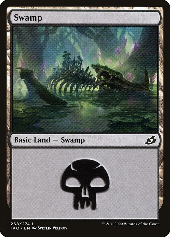 2020 Ikoria: Lair of Behemoths Swamp #268 common card image