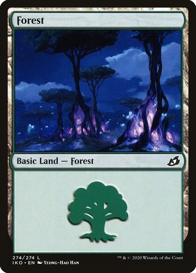 2020 Ikoria: Lair of Behemoths Forest #274 common card image