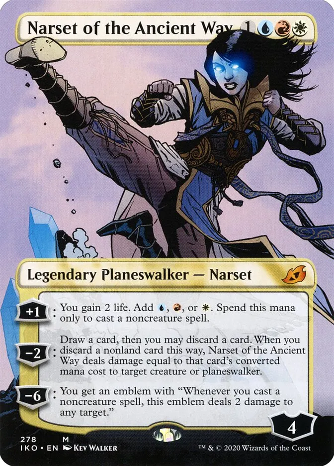2020 Ikoria: Lair of Behemoths Narset of the Ancient Way #278 mythic card image