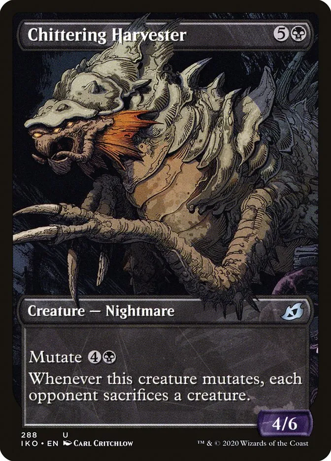 2020 Ikoria: Lair of Behemoths Chittering Harvester #288 uncommon card image