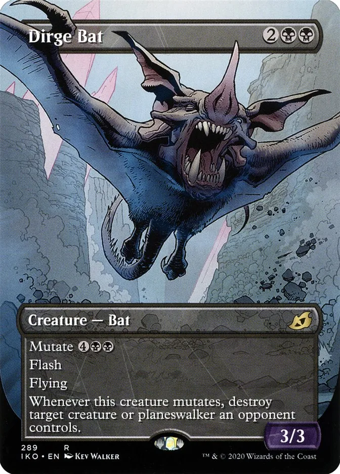 2020 Ikoria: Lair of Behemoths Dirge Bat #289 rare card image