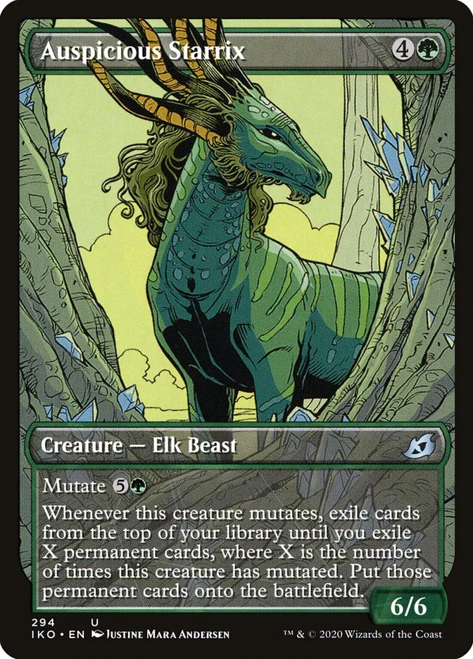 2020 Ikoria: Lair of Behemoths Auspicious Starrix #294 uncommon card image