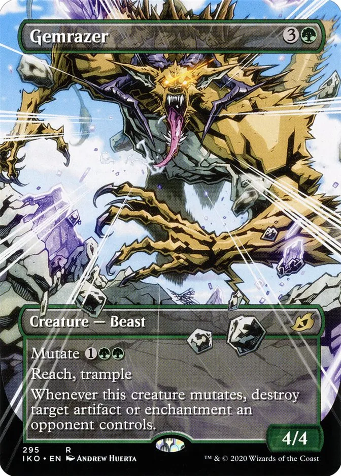 2020 Ikoria: Lair of Behemoths Gemrazer #295 rare card image