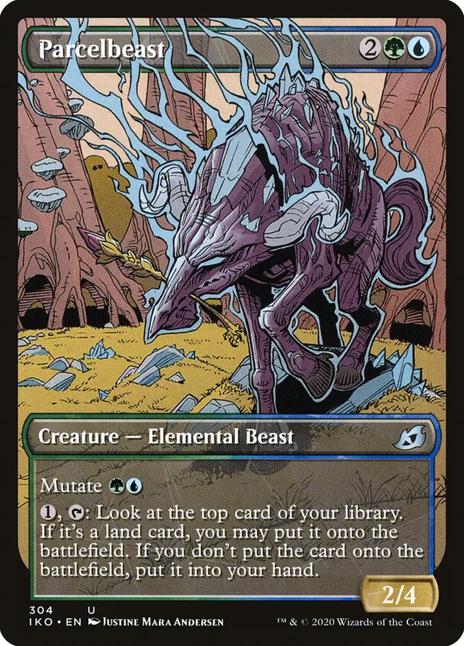 2020 Ikoria: Lair of Behemoths Parcelbeast #304 uncommon card image