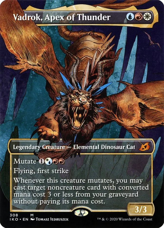 2020 Ikoria: Lair of Behemoths Vadrok, Apex of Thunder #308 mythic card image