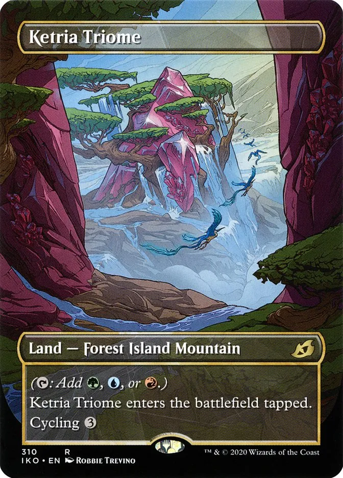 2020 Ikoria: Lair of Behemoths Ketria Triome #310 rare card image