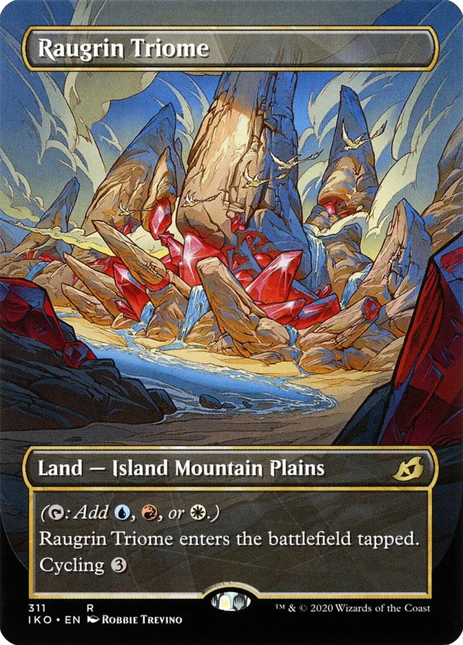 2020 Ikoria: Lair of Behemoths Raugrin Triome #311 rare card image