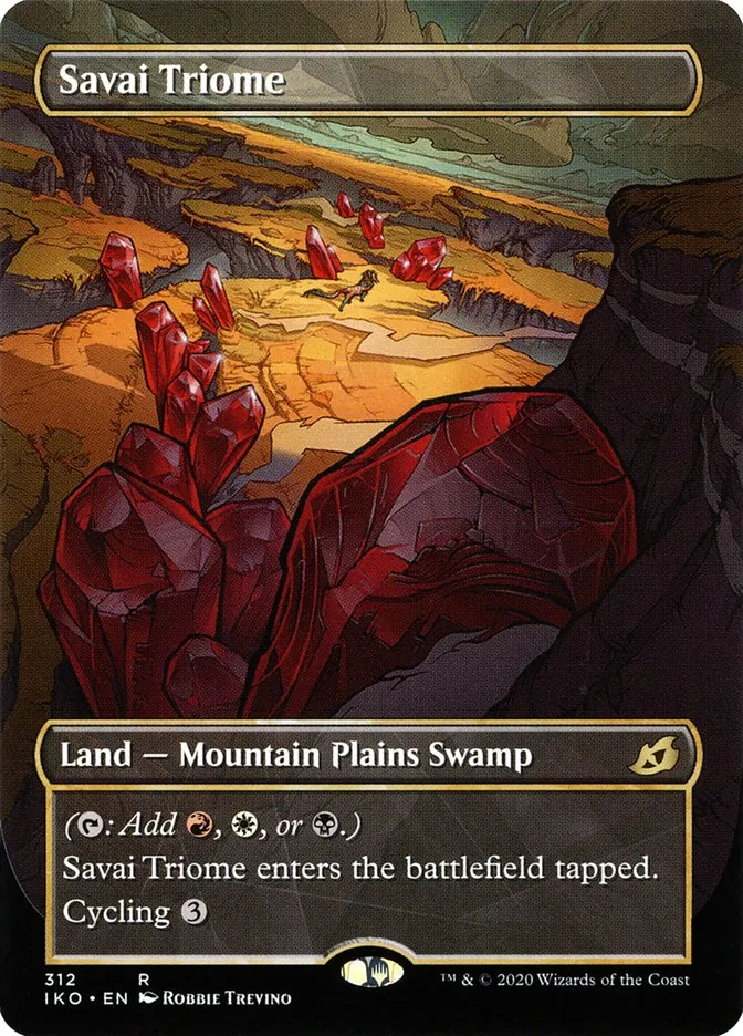 2020 Ikoria: Lair of Behemoths Savai Triome #312 rare card image