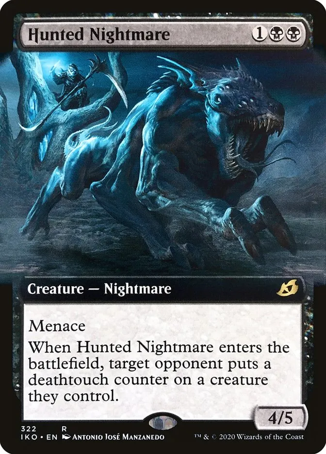 2020 Ikoria: Lair of Behemoths Hunted Nightmare #322 rare card image