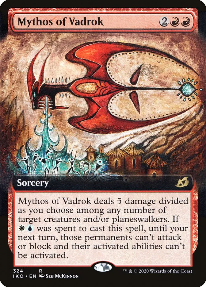 2020 Ikoria: Lair of Behemoths Mythos of Vadrok #324 rare card image