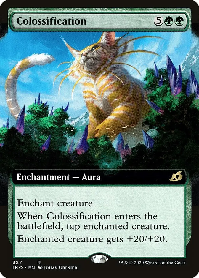2020 Ikoria: Lair of Behemoths Colossification #327 rare card image