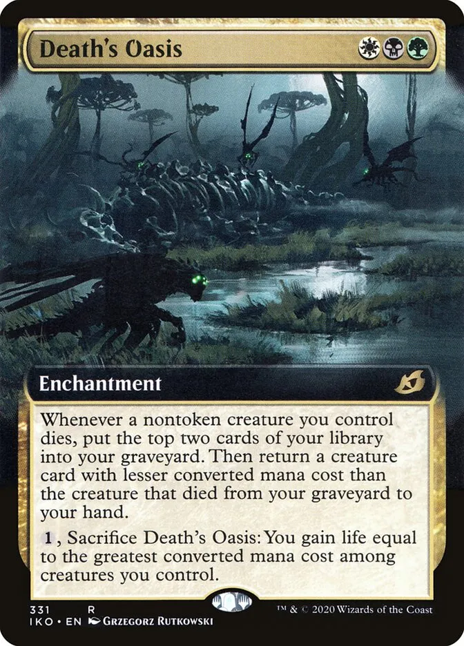 2020 Ikoria: Lair of Behemoths Death's Oasis #331 rare card image